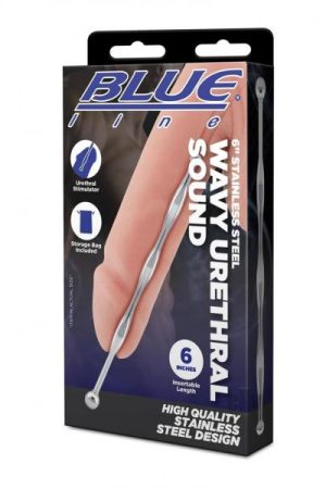 Blueline Steel Wavy Urethral Sound 6