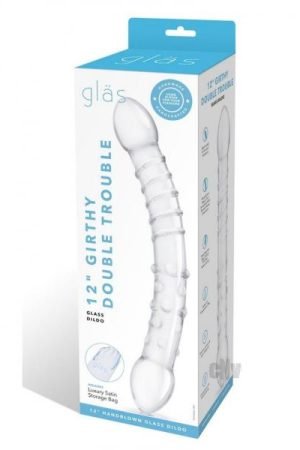 Girthy Double Trouble Glass Dildo 12