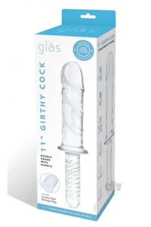 Girthy Cock Glass Double End Handle 11