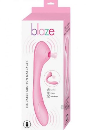 Blaze Bendable Suction Massager Pnk