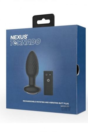 Tornado Butt Plug Md Black