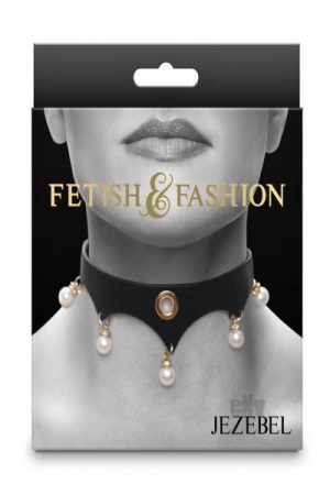 Fetish Fashion Jezebel Collar Blk/gld