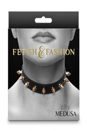 Fetish Fashion Medusa Collar Blk/gld