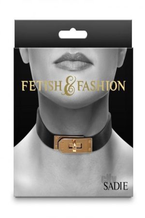 Fetish Fashion Sadie Collar Blk/gld