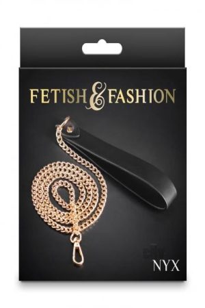 Fetish Fashion Nyx Leash Blk/gld