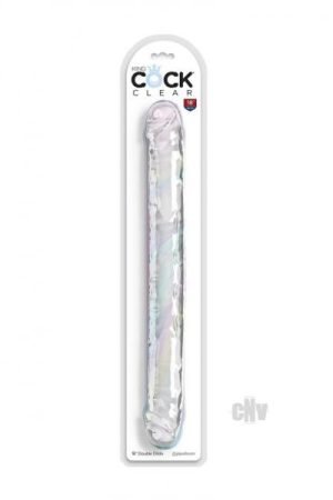 Kc Clear Double Dildo 18