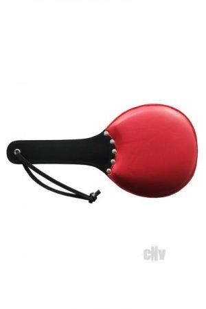 Padded Leather Ping Pong Paddle Rd/blk