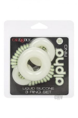 Alpha Gitd Silicone 3 Ring Set