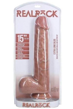 Realrock Xl Straight W Balls 15 Tan