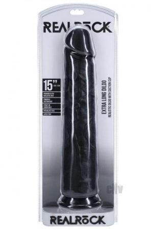 Realrock Xl Straight 15 Black