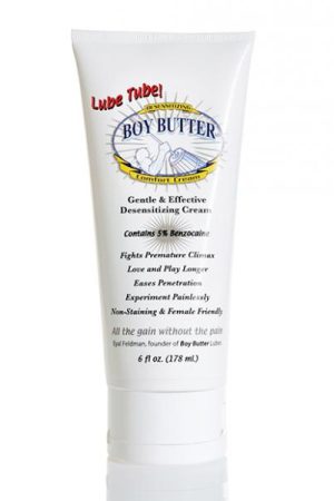Boy Butter Desensitizing Comfort Cream - 6 Oz Lube Tube