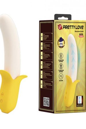 Pretty Love Banana Geek Thrusting Vibrator - Yellow