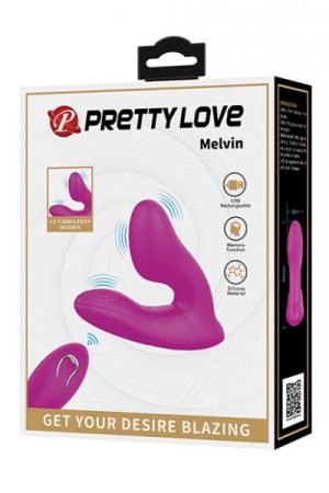 Pretty Love Melvin Dual Stimulator - Fuchsia