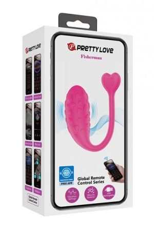 Pretty Love Fisherman Vibrating Egg - Hot Pink