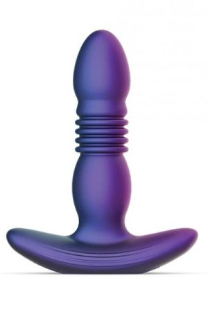 Hueman Supernova Thrusting Butt Plug - Purple
