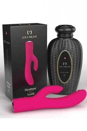 Lola Milani Mystique Rabbit W/black Bottle - Fuchsia