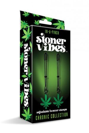 Stoner Vibes Glow In The Dark Adjustable Tweezer Nipple Clamps