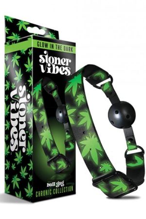 Stoner Vibes Glow In The Dark Breathable Ball Gag