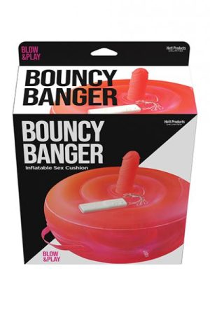 Bouncy Banger Inflatable Cushion W/vibrating Dildo