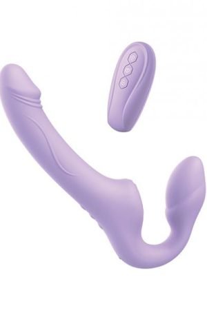 Nobu Adel Strapless Strap On W/wireless Remote - Lilac