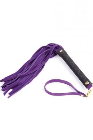 Plesur Mini Leather Flogger - Purple