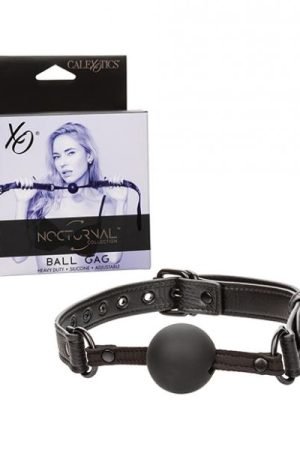 Nocturnal Collection Silicone Ball Gag - Black