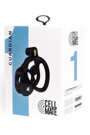 Sport Fucker Cellmate Guardian Chastity Cage - Size 1 Black