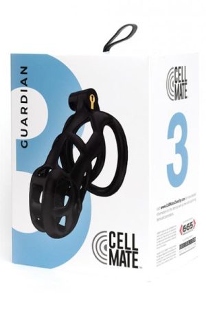 Sport Fucker Cellmate Guardian Chastity Cage - Size 3 Black