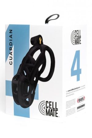 Sport Fucker Cellmate Guardian Chastity Cage - Size 4 Black