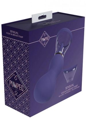 Shots Pumped Sensual Rechargeable Vulva & Breast Pump - Purple