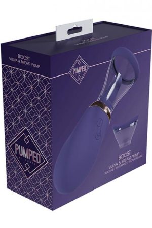 Shots Pumped Boost Rechargeable Vulva & Breast Pump - Purple