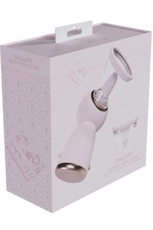 Shots Pumped Exquisite Rechargeable Vulva & Breast Pump - Pink