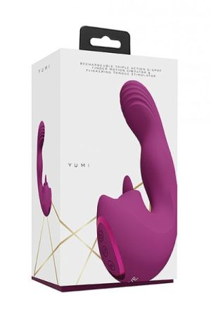 Shots Yumi Triple Action G-spot Vibrator & Stimulator - Pink