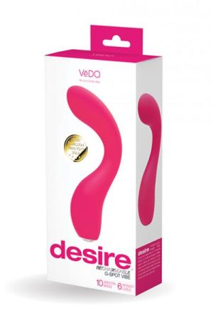 Vedo Desire Rechargeable G-spot Vibe - Pink