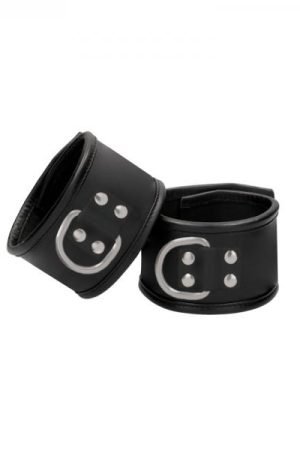 Ouch! Pain - Saddle Leather Asylum Hand-cuff With Padlock