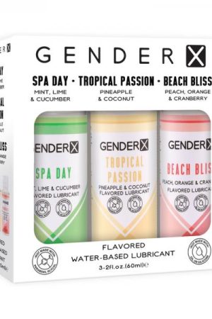 Gender X Flavored Lube Travel 3-pack