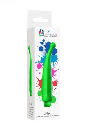 Luminous Lyra Abs Bullet With Silicone Sleeve 10 Speeds Green