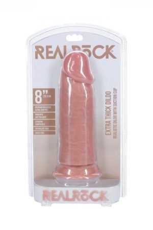 Realrock Extra Thick 8 In. Dildo Beige