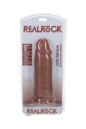 Realrock Extra Thick 9 In. Dildo Tan