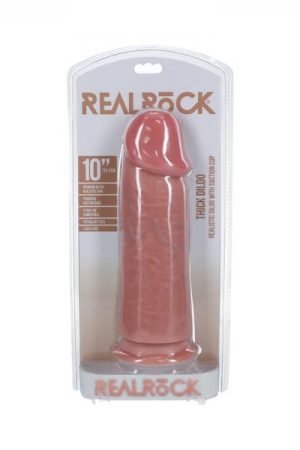 Realrock Extra Thick 10 In. Dildo Beige