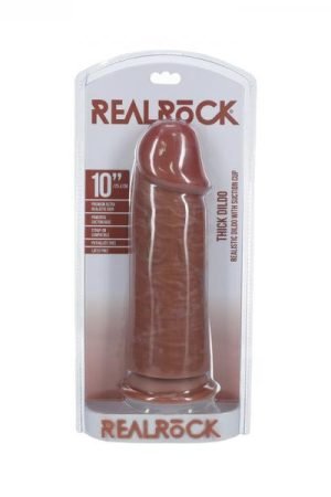 Realrock Extra Thick 10 In. Dildo Tan