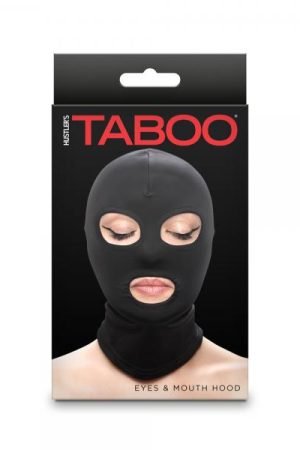 Hustler Taboo Eyes&mouth Hood Black