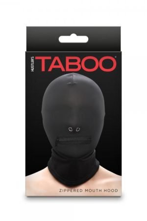 Hustler Taboo Zippered Mouth Hood Black