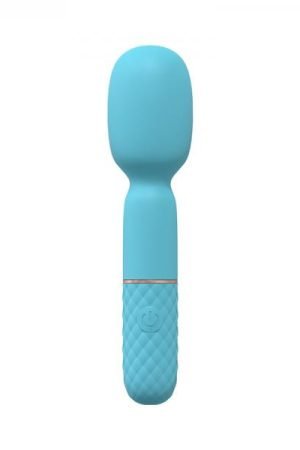 Loveline Bella 10 Speed Vibrating Mini-wand Silicone Rechargeable Waterproof Blue