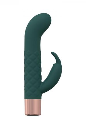 Loveline Devotion 10 Speed Mini-rabbit Silicone Rechargeable Waterproof Forest Green