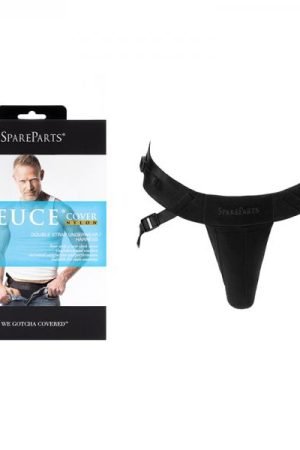 Spareparts Deuce Cover Underwear Harness Black (double Strap) Size B Nylon