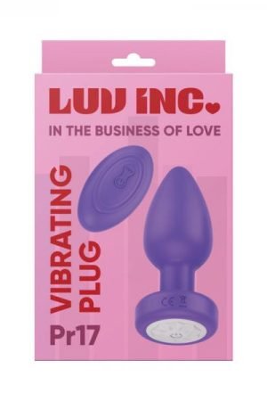 Luv Inc Pr17: Vibrating Plug With Remote Purple