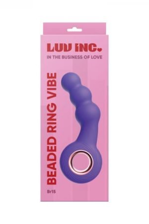 Luv Inc Br15: Beaded Ring Vibe Purple