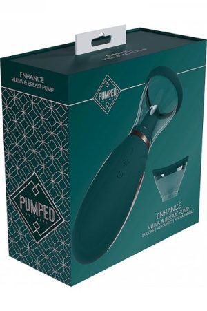 Pumped Enhance Automatic Rechargeable Vulva & Breast Pump Forest Green