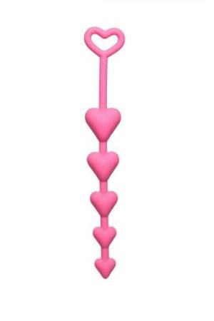 All Heart Pink Anal Beads
